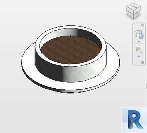 Revit Radial bench with planter