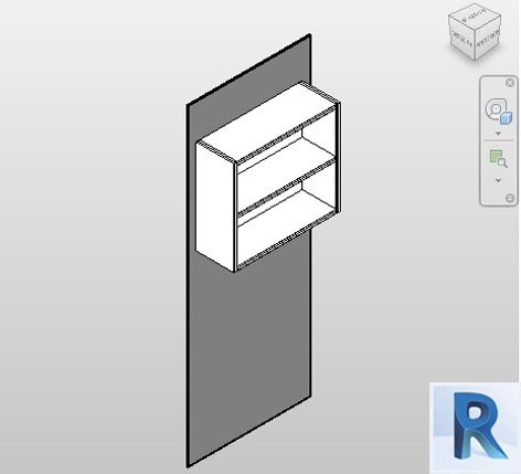 Revit Overhead cabinet without doors