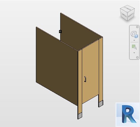 one cabins for public bathrooms Revit