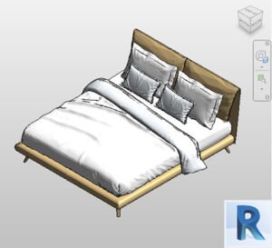 Revit upholstered bed
