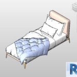 Revit Single bed with headboard