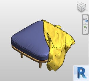 Revit elegant pouf