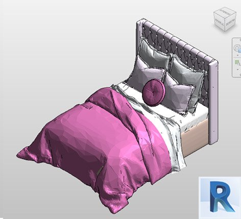 Download single beds for Revit FREE - Bimshares