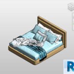 Revit tapestry headboard bed