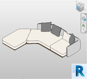 Revit sectional couch
