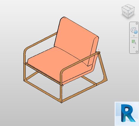 Revit light armchair