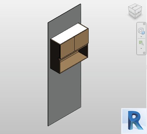 cabinet niche and slot Revit