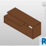 Tv wood cabinet Revit