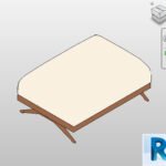 Revit modular couch footrest