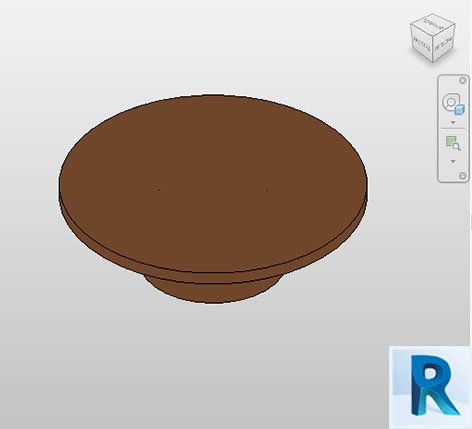 Revit circle coffee table