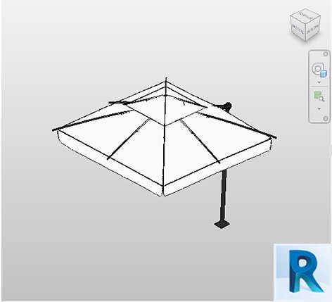 Revit terrace umbrella