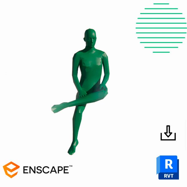 Revit seated mannequin