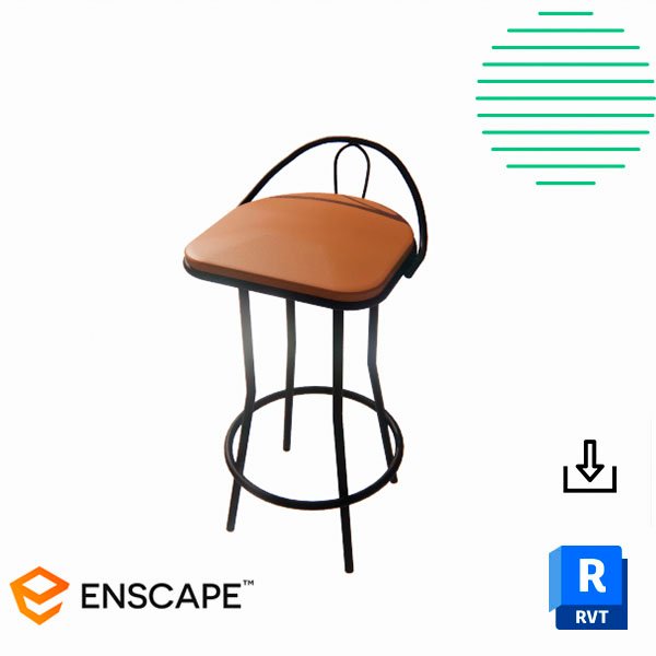 Revit high bar stool