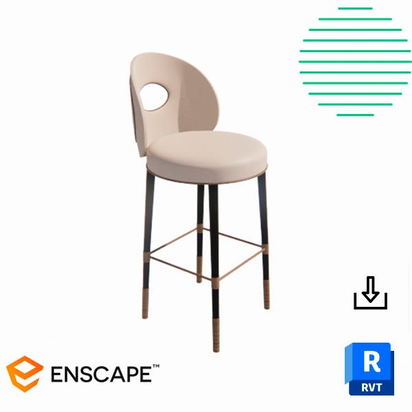 Revit curved bar chair