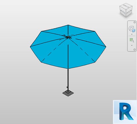 Revit outdoor umbrella