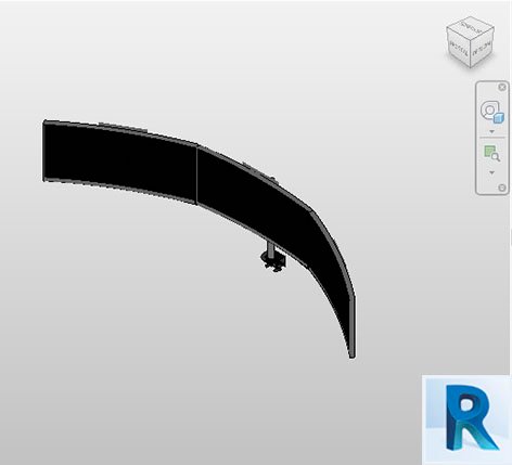 Revit curved screen