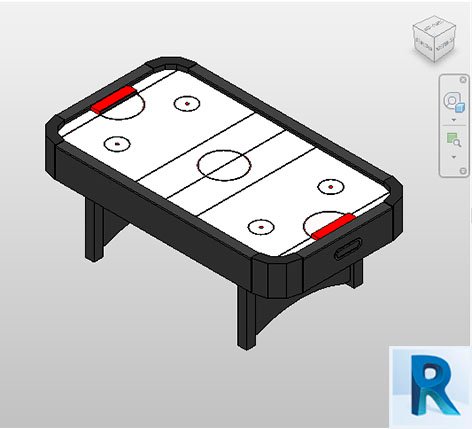 Revit hockey table