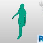 Revit people woman walking