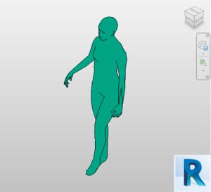 Revit people woman walking