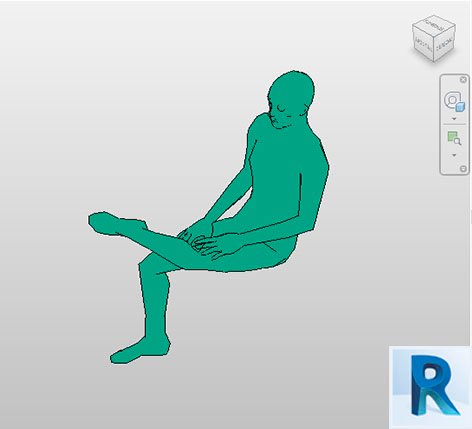 Revit seated mannequin