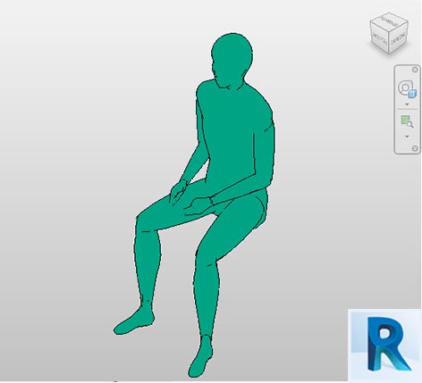 Revit human seated