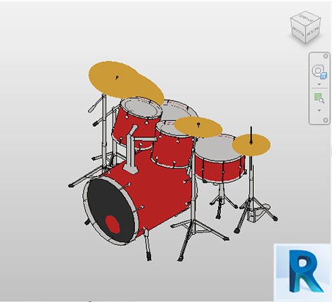 Revit drum musical instrument