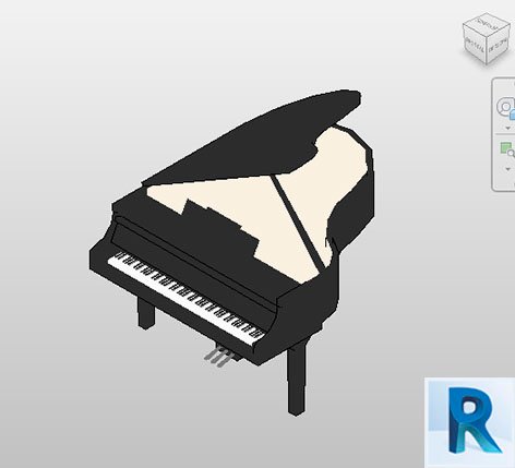 Revit grand piano