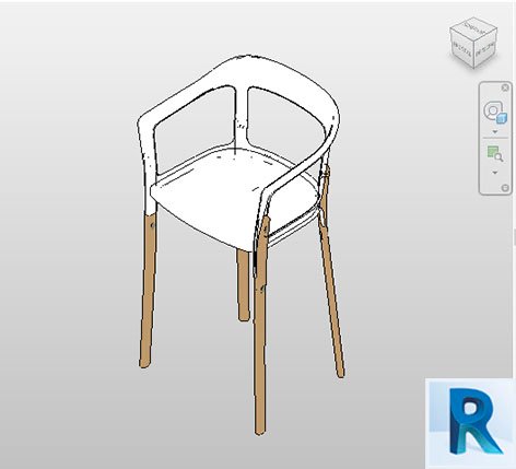 Revit steelwood chair