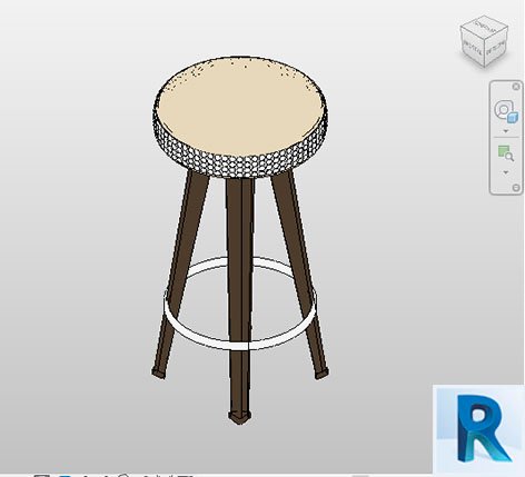 Revit high stool