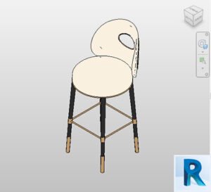 Revit curved bar chair