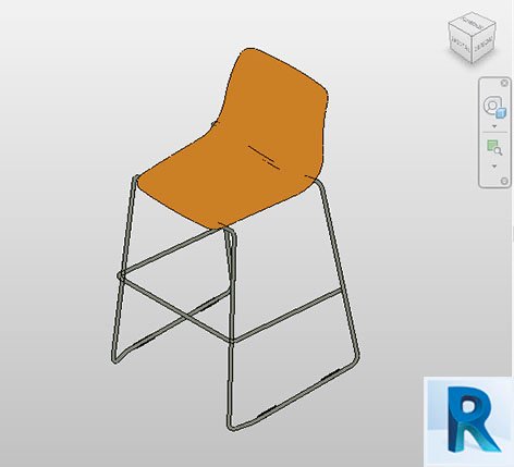 Revit upholstered high chair