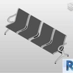 Revit Waiting chair 4 seats