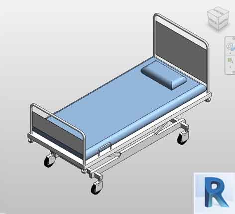 Revit hospital stretcher