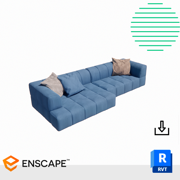 Tufty couch corner Revit