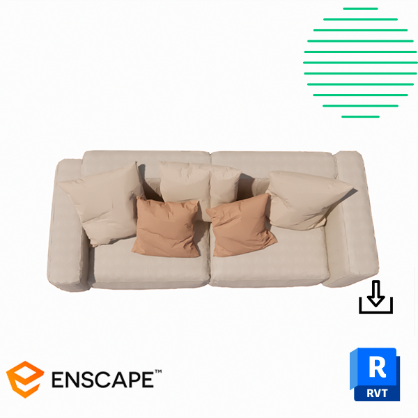 Couch_Comfortable_Beige_Revit
