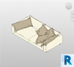 Couch cushion Revit