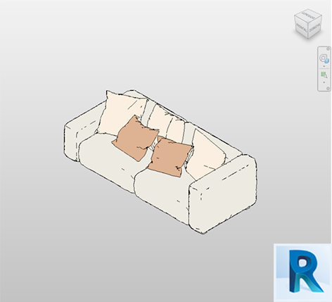 Couch_Comfortable_Beige_Revit